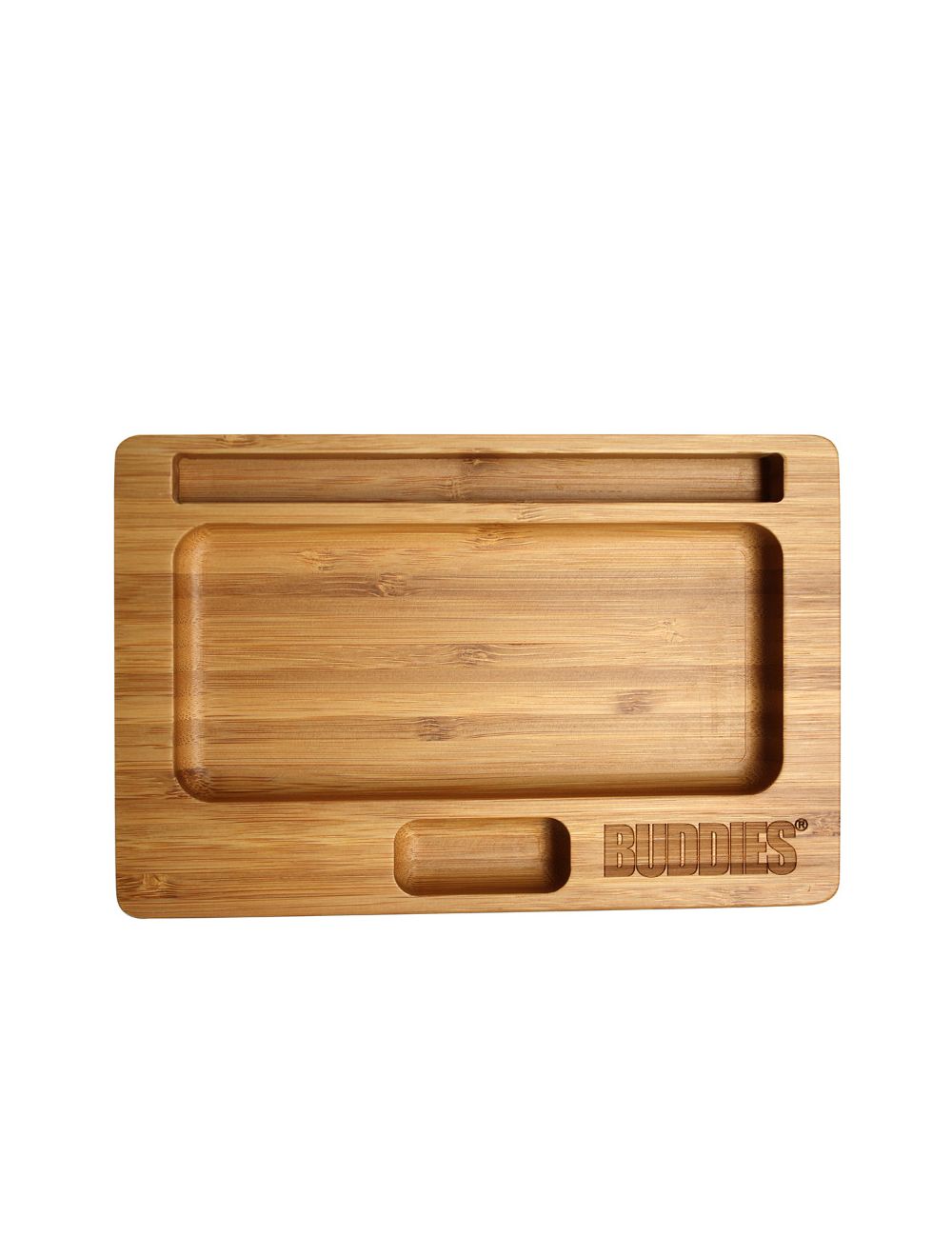 BUDDIES Bamboo Rolling Tray Small, 23.5x15.5x2 cm