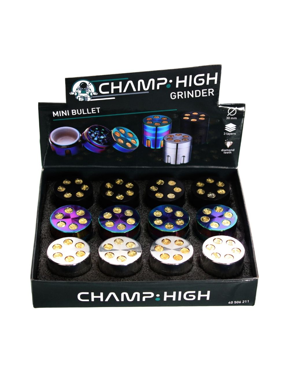 Champ High symbol grinder 3 layers trita tabacco 52mm 