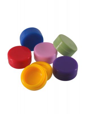 5 Non-stick Silicone Dab Container BHO Oil Jars for Wax 2 in 1